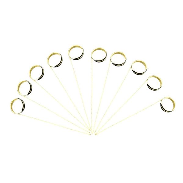 forks 100pcs cocktail picks disposable bamboo fruit appetizer drink sticks party supplies (black circle)
forks 100pcs cocktail picks disposable bamboo fruit appetizer drink sticks party supplies (black circle)