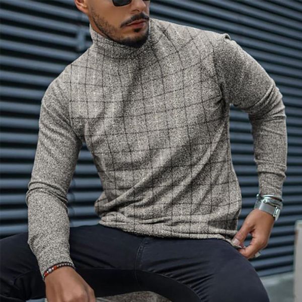 autumn casual plaid print t shirt mens 2021 spring fashion turtleneck pullover male long sleeve slim tee shirts streetwear 4xl, White;black
autumn casual plaid print t shirt mens 2021 spring fashion turtleneck pullover male long sleeve slim tee shirts streetwear 4xl, White;black