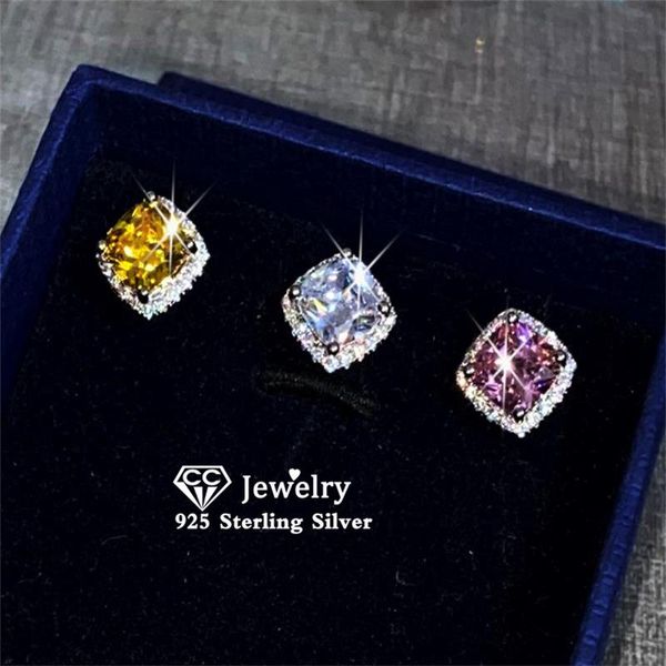 stud s925 silver earrings for women 3 color cubic zirconia square shape jewelry elegant earring brincos drop cce643, Golden;silver
stud s925 silver earrings for women 3 color cubic zirconia square shape jewelry elegant earring brincos drop cce643, Golden;silver