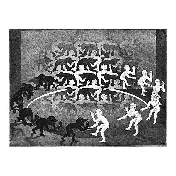 m.c. escher encounter artworks poster print painting home decor framed or unframed ppaper material
m.c. escher encounter artworks poster print painting home decor framed or unframed ppaper material