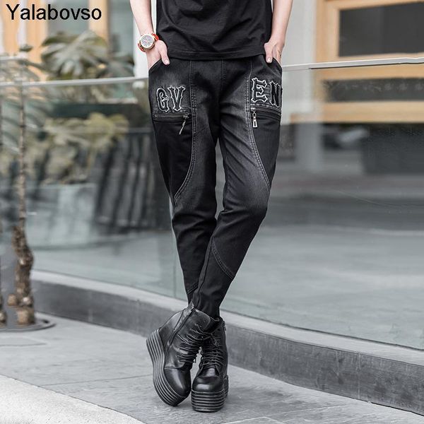 harem pants harajuku 2021 letter zipper trousers with pocket black color women's casual straight cotton & capris, Black;white
harem pants harajuku 2021 letter zipper trousers with pocket black color women's casual straight cotton & capris, Black;white