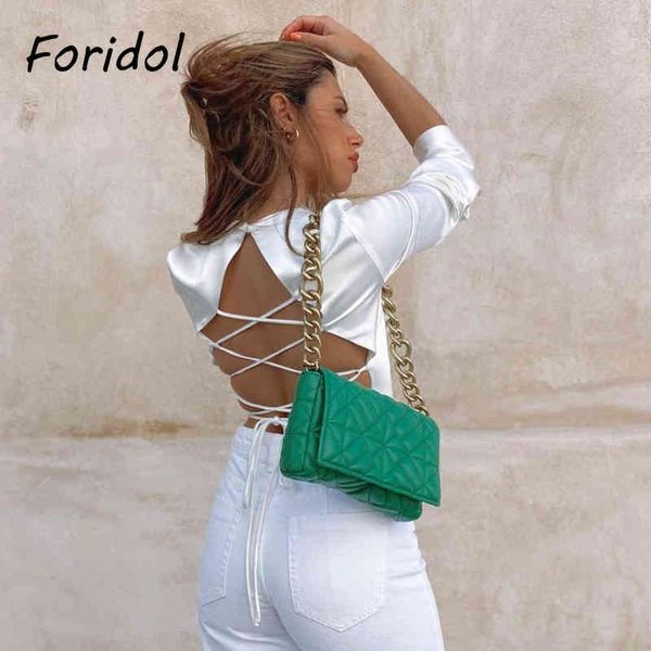 foridol backless lace up satin blouse shirts long sleeve fashion streetwear silk blouse white spring autumn blusa 210415
foridol backless lace up satin blouse shirts long sleeve fashion streetwear silk blouse white spring autumn blusa 210415