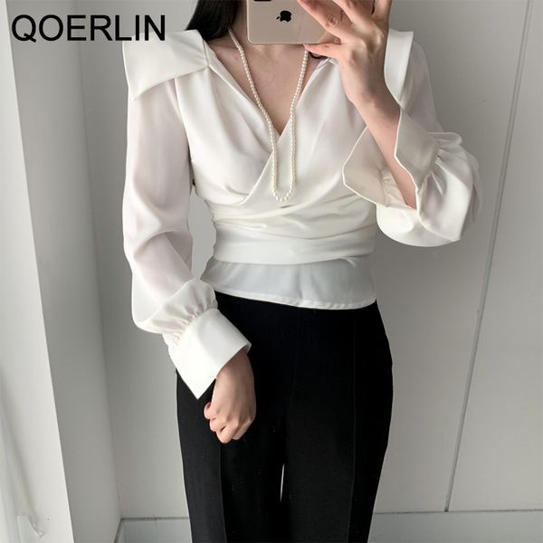 qoelrin back zipper white shirts women spring summer new long sleeve chic elegant ol style office ladies pink blouse plus 210416
qoelrin back zipper white shirts women spring summer new long sleeve chic elegant ol style office ladies pink blouse plus 210416