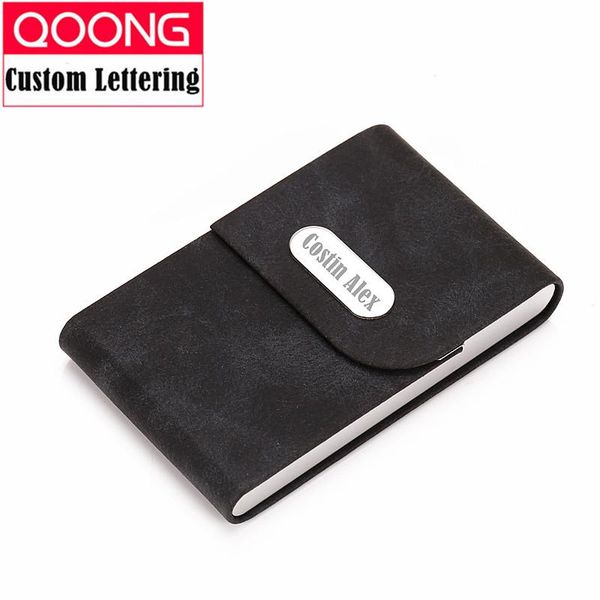 card holders qoong 2021 travel wallet big capacity men women holder business id case metal cardholder carteira, Brown;gray
card holders qoong 2021 travel wallet big capacity men women holder business id case metal cardholder carteira, Brown;gray
