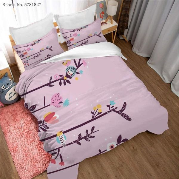 bedding sets 2/3 pieces flower birds girls set colorful cartoon duvet cover pink background bed for bedroom quilt
bedding sets 2/3 pieces flower birds girls set colorful cartoon duvet cover pink background bed for bedroom quilt