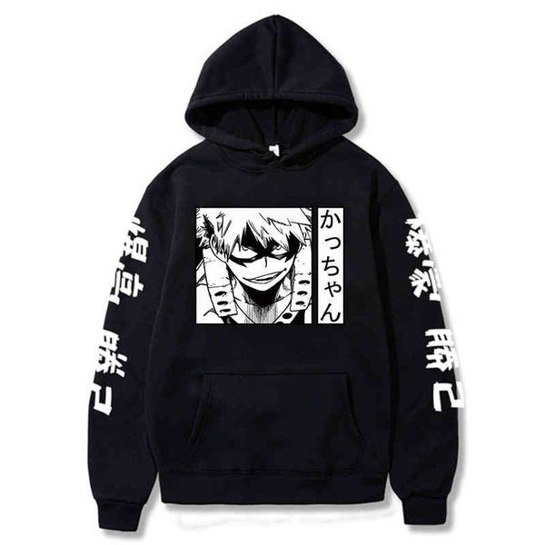 my hero academia katsuki bakugo hoodie japane style anime sweatshirt funny harajuku casual pullover men's women, Black
my hero academia katsuki bakugo hoodie japane style anime sweatshirt funny harajuku casual pullover men's women, Black