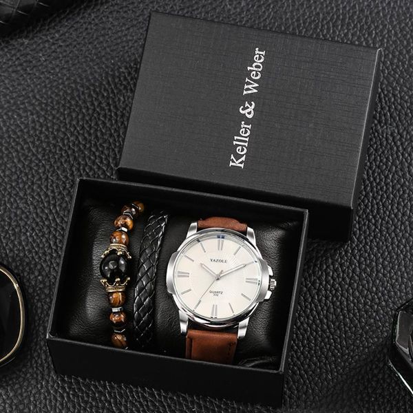 wristwatches casual sport men quartz watch set leather watchband alloy case simple antique luxury business gift for male, Slivery;brown
wristwatches casual sport men quartz watch set leather watchband alloy case simple antique luxury business gift for male, Slivery;brown