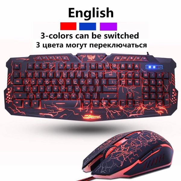 keyboard mouse combos en game and backlit usb wired waterproof cool blue red purple russia
keyboard mouse combos en game and backlit usb wired waterproof cool blue red purple russia