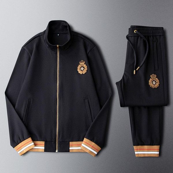 men's tracksuits 2021 sportswear suit autumn and winter slim-fitting bomber jacket two-piece korean version of the trend all-match h, Gray
men's tracksuits 2021 sportswear suit autumn and winter slim-fitting bomber jacket two-piece korean version of the trend all-match h, Gray