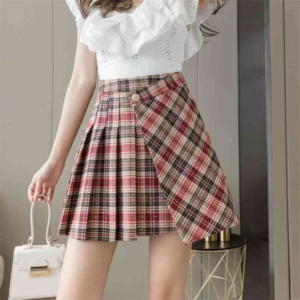 fashion women's skirts early spring plaid pleated , high waists, thin, wild, irregular, hip, a-line 210520, Black
fashion women's skirts early spring plaid pleated , high waists, thin, wild, irregular, hip, a-line 210520, Black