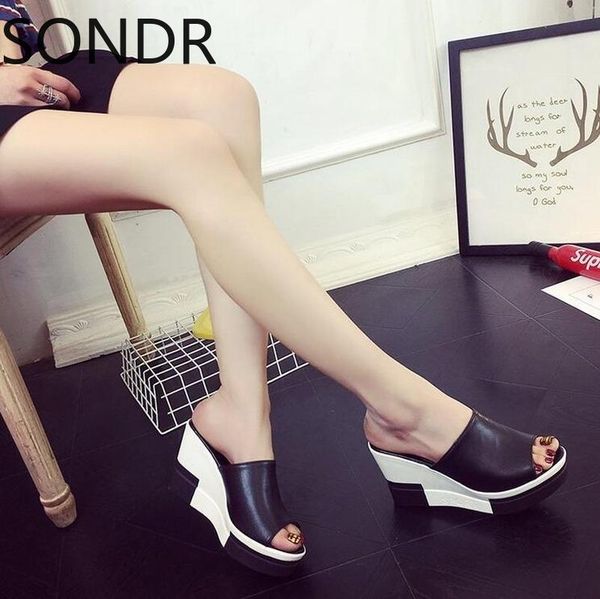 slippers fashion flip flops for women platform summer shoes open toe wedges sandals ladies plus size 35-40 1dlt, Black
slippers fashion flip flops for women platform summer shoes open toe wedges sandals ladies plus size 35-40 1dlt, Black