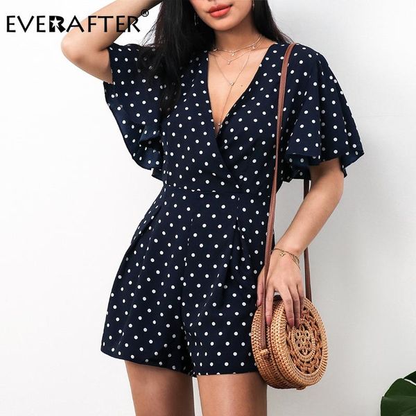 navy blue dot print butterfly sleeve romper women 2021 summer v-neck high waist boho beach playsuit women's jumpsuits & rompers, Black;white
navy blue dot print butterfly sleeve romper women 2021 summer v-neck high waist boho beach playsuit women's jumpsuits & rompers, Black;white
