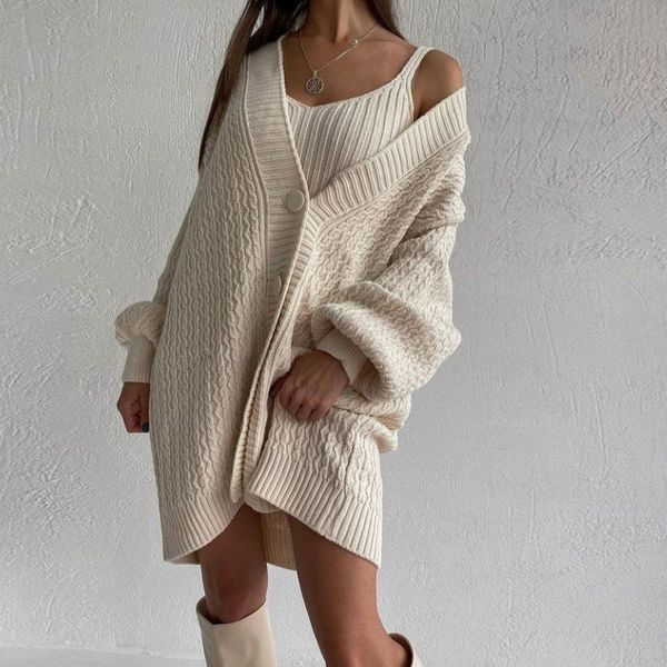casual dresses v-neck slip dress sweater two piece set women long-sleeved vest sweaters cardigan suit female 2021 autumn causal lady to, Black;gray
casual dresses v-neck slip dress sweater two piece set women long-sleeved vest sweaters cardigan suit female 2021 autumn causal lady to, Black;gray