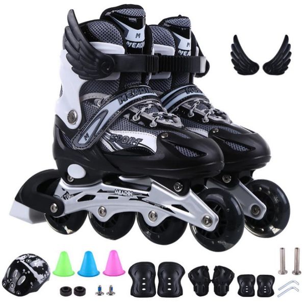 inline & roller skates adjustable size shoes for kids boy girl pu flashing 4 wheels children skating sneakers boots
inline & roller skates adjustable size shoes for kids boy girl pu flashing 4 wheels children skating sneakers boots
