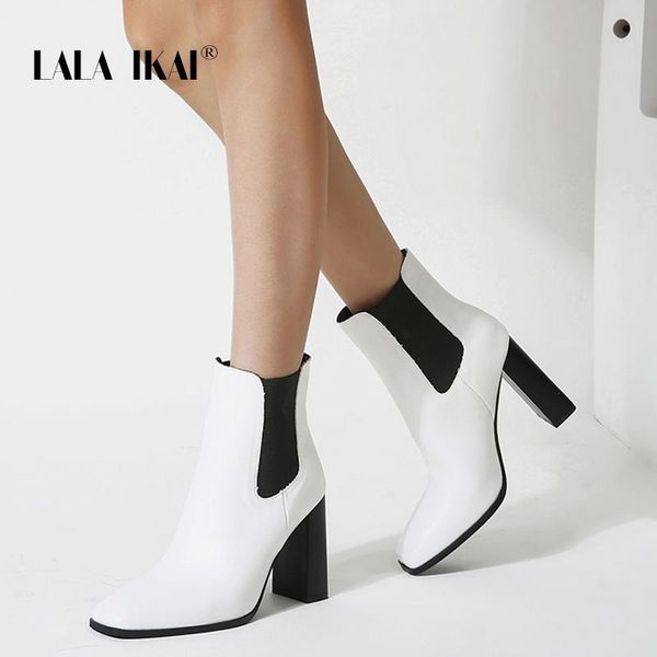 boots lala ikai women autumn winter 2021 square head ankle high heels short booties shoes female zapatos de mujer c10577-3, Black
boots lala ikai women autumn winter 2021 square head ankle high heels short booties shoes female zapatos de mujer c10577-3, Black