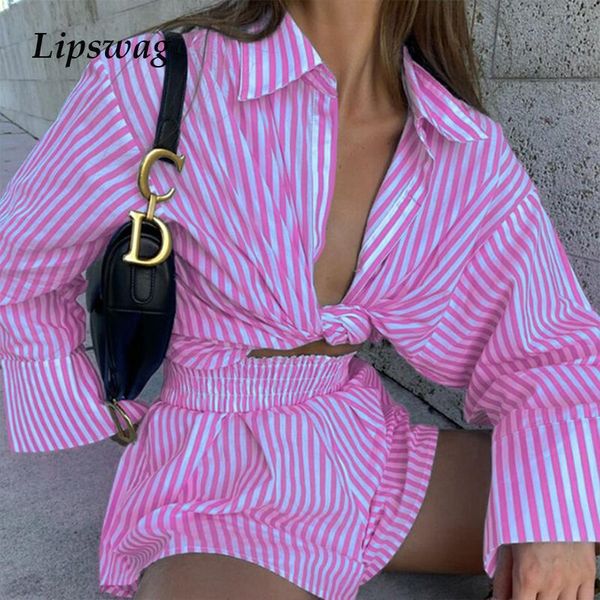 summer striped shirts outfits fashion 2 piece sets 2021 women spring button long sleeve +lady casual loose shorts home suits women's tr, Gray
summer striped shirts outfits fashion 2 piece sets 2021 women spring button long sleeve +lady casual loose shorts home suits women's tr, Gray