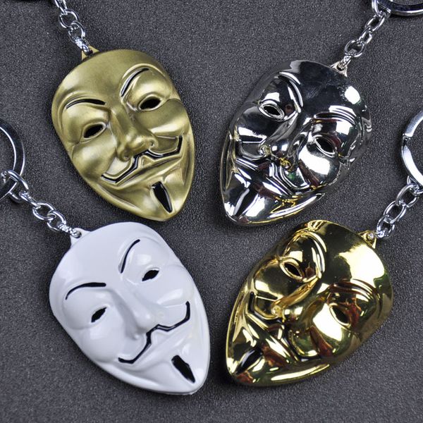 classic sci-fi movie v for vendetta guy fawkes mask alloy key chains keychain keyfob keyring key chain accessories, Silver
classic sci-fi movie v for vendetta guy fawkes mask alloy key chains keychain keyfob keyring key chain accessories, Silver