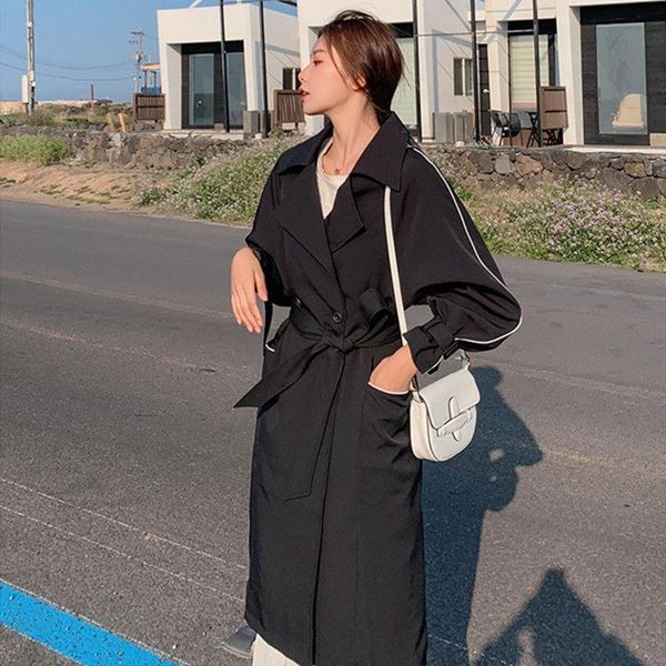 women's trench coats mid-length stylish 2021 fashion british style coat clothing casual windbreaker oversized s-2xl, Tan;black
women's trench coats mid-length stylish 2021 fashion british style coat clothing casual windbreaker oversized s-2xl, Tan;black