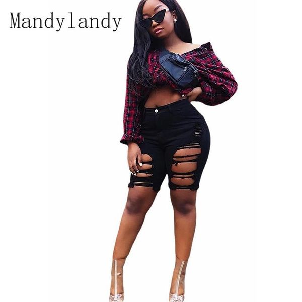 women's shorts mandylandy denim summer fashion button stretch pencil casual solid color ripped slim, White;black
women's shorts mandylandy denim summer fashion button stretch pencil casual solid color ripped slim, White;black