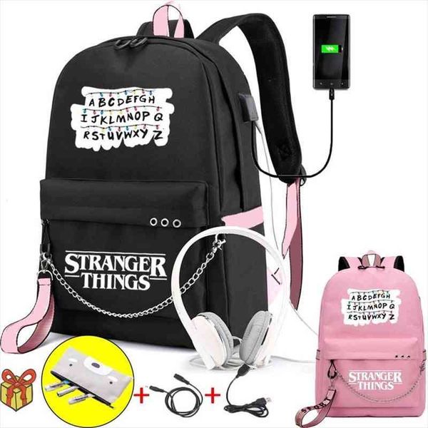 stranger things backpack multifunction usb charging travel student canvas for teenagers boy girls school bags women bag
stranger things backpack multifunction usb charging travel student canvas for teenagers boy girls school bags women bag