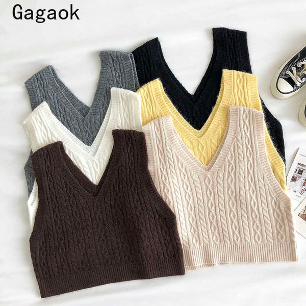office lady knitted fashion women sweater vest spring autumn solid v-neck short outwear wild korean vests k3964 210531, Black;white
office lady knitted fashion women sweater vest spring autumn solid v-neck short outwear wild korean vests k3964 210531, Black;white