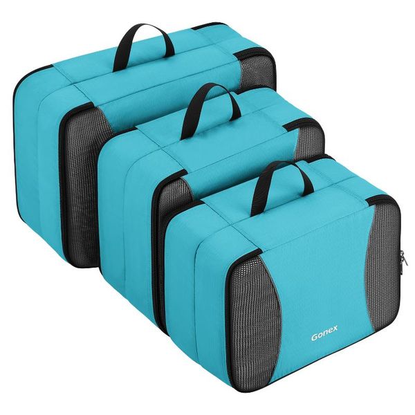 gonex 3pcs double sided packing cubes travel weekender luggage storage organizer multipurpose different sizes bags
gonex 3pcs double sided packing cubes travel weekender luggage storage organizer multipurpose different sizes bags