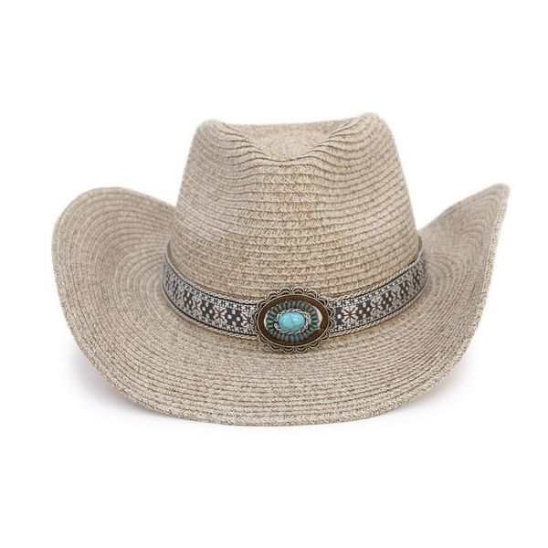 wide brim hats 5 colros cowboy hat women men handmade tassel summer western sombrero hombre bohemia vintage bead decoration lifeguard, Blue;gray
wide brim hats 5 colros cowboy hat women men handmade tassel summer western sombrero hombre bohemia vintage bead decoration lifeguard, Blue;gray