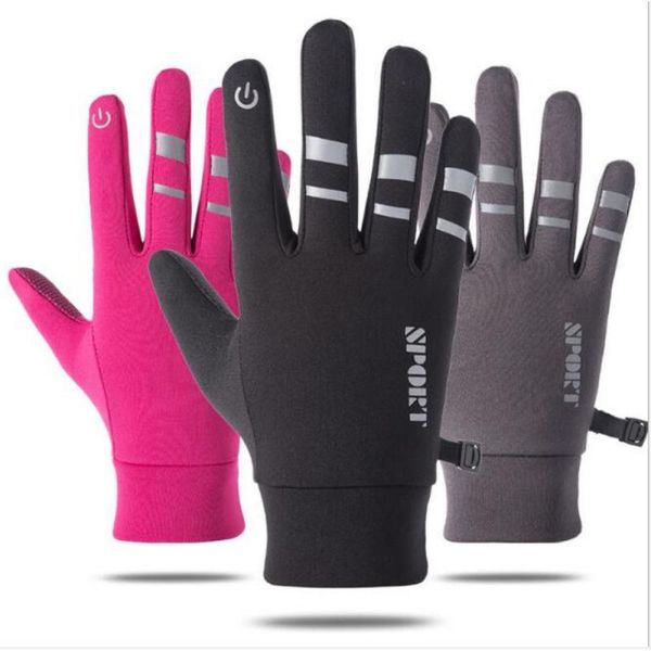 cycling gloves touchscreen winter thermal bicycle ski outdoor camping hiking full finger non-slip plush with reflective strips, Black
cycling gloves touchscreen winter thermal bicycle ski outdoor camping hiking full finger non-slip plush with reflective strips, Black