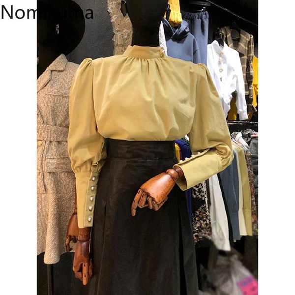 nomikuma 2021 autumn puff long sleeve women blouse korean stand neck pullover causal femme elegant blusas mujer 6d380 women's blouses, White
nomikuma 2021 autumn puff long sleeve women blouse korean stand neck pullover causal femme elegant blusas mujer 6d380 women's blouses, White