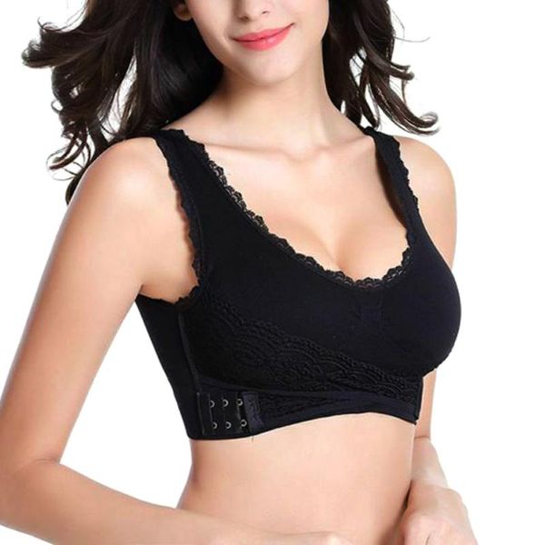 gym clothing 1 pcs front cross side buckle wireless lace bra breathable for women sport yoga ed-, White;black
gym clothing 1 pcs front cross side buckle wireless lace bra breathable for women sport yoga ed-, White;black