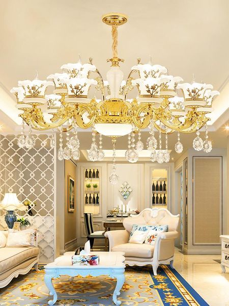 pendant lamps european style chandelier living room lamp jian ou jade candle crystal dining bedroom luxurious atmosphere household
pendant lamps european style chandelier living room lamp jian ou jade candle crystal dining bedroom luxurious atmosphere household