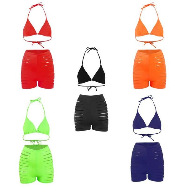 women neon solid brazilian bikini halter padded hollow out shorts swimsuit two-piece suits
women neon solid brazilian bikini halter padded hollow out shorts swimsuit two-piece suits
