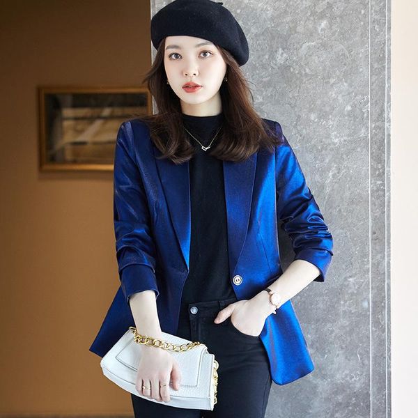 women's suits & blazers high-quality plus size suit purple autumn and winter korean version of slim fashion temperament jacket, White;black
women's suits & blazers high-quality plus size suit purple autumn and winter korean version of slim fashion temperament jacket, White;black