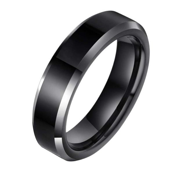 wedding rings black 6mm titanium engagement band ring comfort fit matte finish men fashion jewelry sizes 4-13, Slivery;golden 
wedding rings black 6mm titanium engagement band ring comfort fit matte finish men fashion jewelry sizes 4-13, Slivery;golden