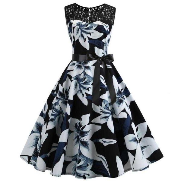 print summer casual dresses sleevels lace patchwork drs in 9 colors, Black;gray
print summer casual dresses sleevels lace patchwork drs in 9 colors, Black;gray