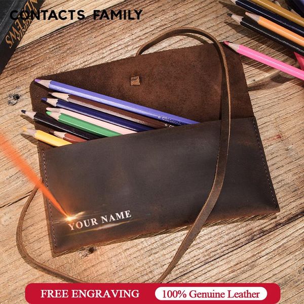 retro leather roll pencil cases pen bag pouch texture student bags office school supplies stationery escolar
retro leather roll pencil cases pen bag pouch texture student bags office school supplies stationery escolar