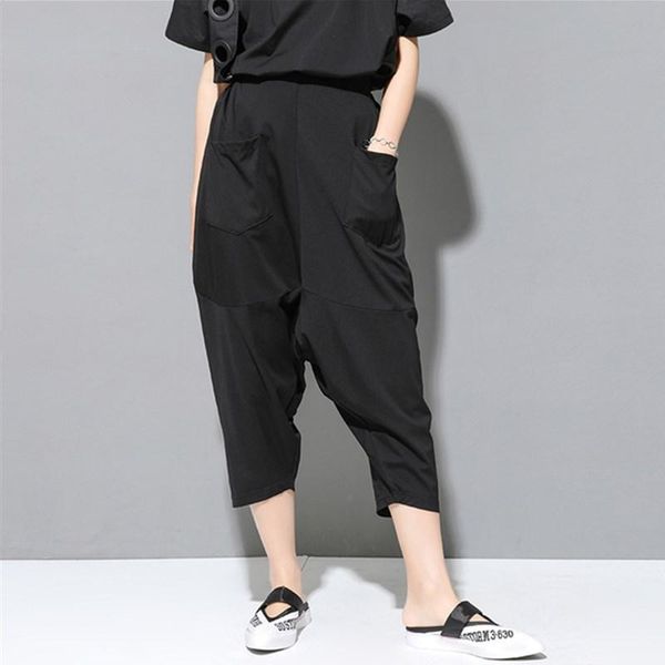 women's pants & capris women clothes 2021 summer high elastic waist casual loose harem pockets patchwork trousers fashion streetwear, Black;white
women's pants & capris women clothes 2021 summer high elastic waist casual loose harem pockets patchwork trousers fashion streetwear, Black;white