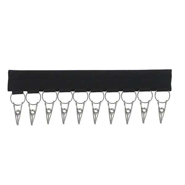 hangers & racks coat hanger, home wall-mounted hook rack storage with ten clamps for towel socks clothing, black
hangers & racks coat hanger, home wall-mounted hook rack storage with ten clamps for towel socks clothing, black