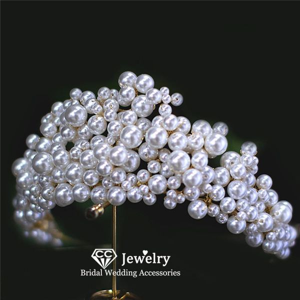 hair clips & barrettes women crown wedding accessories bridal hairwear engagement jewelry prom decoration pearl diadems trendy headpiece, Golden;silver
hair clips & barrettes women crown wedding accessories bridal hairwear engagement jewelry prom decoration pearl diadems trendy headpiece, Golden;silver