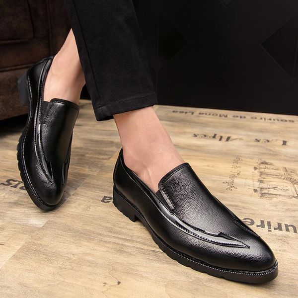 brand men shoes oxfords british style genuine leather dress business formal pointed toe flats, Black
brand men shoes oxfords british style genuine leather dress business formal pointed toe flats, Black