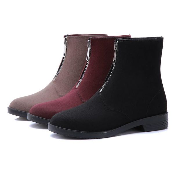 boots vogue front zipper water shoes women rain mid calf nice autumn waterproof pvc for rainboots, Black
boots vogue front zipper water shoes women rain mid calf nice autumn waterproof pvc for rainboots, Black