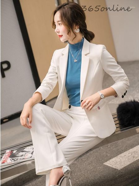 novelty white fashion styles autumn winter women business suits with 2 piece set wide legs pants and jackets coat ladies blazers
novelty white fashion styles autumn winter women business suits with 2 piece set wide legs pants and jackets coat ladies blazers
