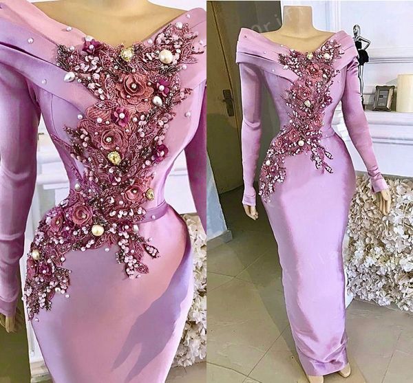 desinger light purple lavender mermaid evening dresses 2021 long sleeves satin flowers lace aso ebi prom party dress formal wear, Black
desinger light purple lavender mermaid evening dresses 2021 long sleeves satin flowers lace aso ebi prom party dress formal wear, Black
