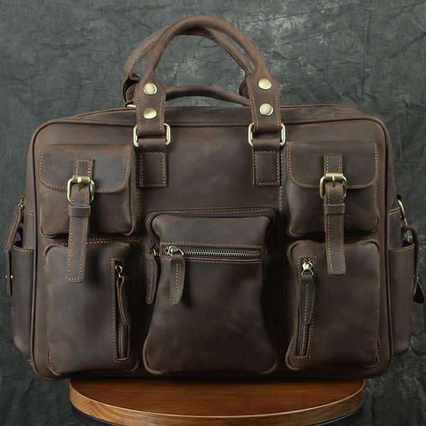 horse crazy leather men's bag genuine leather 15 inch multi pocket single shoulder portable oblique cross computer postman
horse crazy leather men's bag genuine leather 15 inch multi pocket single shoulder portable oblique cross computer postman