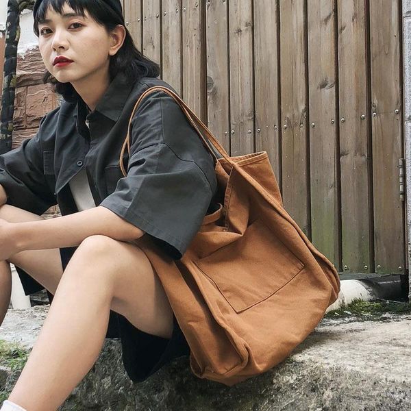 shoulder bags hong kong style large capacity simple canvas bag female portable environmental protection shopping
shoulder bags hong kong style large capacity simple canvas bag female portable environmental protection shopping