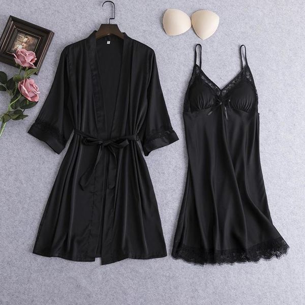 black lace robe set women 2pcs sleepwear satin silky kimono gown female sleep soft casual nighty&robe v-neck homewear women's sdb0, Black;red
black lace robe set women 2pcs sleepwear satin silky kimono gown female sleep soft casual nighty&robe v-neck homewear women's sdb0, Black;red