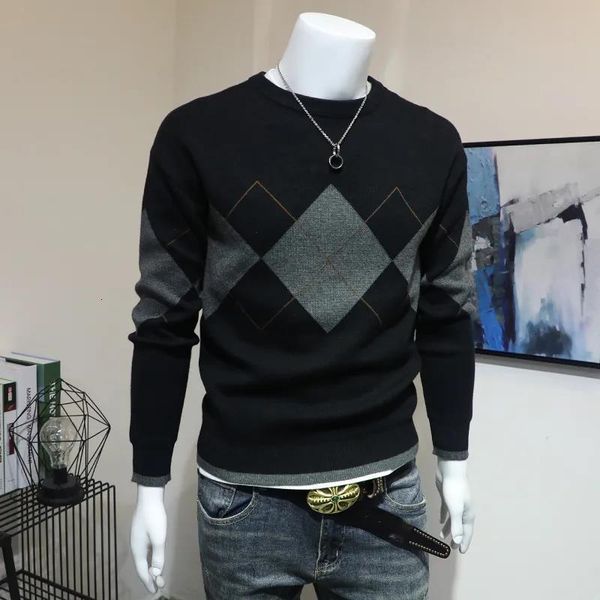 men's sweaters european autumn outdoor fashion skinny youth around the standard neck knitted in fashionable clothes p6ea, White;black
men's sweaters european autumn outdoor fashion skinny youth around the standard neck knitted in fashionable clothes p6ea, White;black