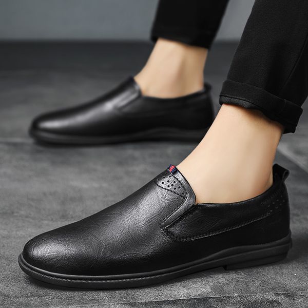 2021 spring and autumn set foot pointed shoes men's busins casual formal comfortable soft leather soled, Black
2021 spring and autumn set foot pointed shoes men's busins casual formal comfortable soft leather soled, Black