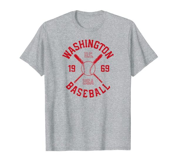 Washington DC Baseball Vintage Distressed National Gift T-Shirt, White;black 
Washington DC Baseball Vintage Distressed National Gift T-Shirt, White;black