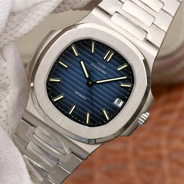 wristwatches 2021 watch men automatic mechanical stainless steel luminous hand pp military wrist watches, Slivery;brown